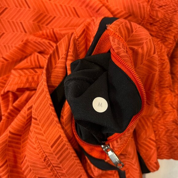 Lululemon Men's Orange Herringbone Pace Breaker Shorts - Size Medium - Picture 5 of 5